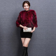 Load image into Gallery viewer, Women&#39;s Winter Coat Raccoon Real Fur Coats Female Round Collar Women Jackets 15160