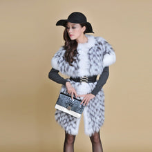Load image into Gallery viewer, Natural Fox Fur Coat Overcoat Vest Jacket Womens&#39; Dress Ladies&#39; Top Dress