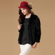 Load image into Gallery viewer, Real Mink Fur Coat Jacket Overcoat Womens&#39; Dress Ladies&#39; Dress Winter Coat Garment Top Dress FS13054