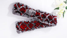 Load image into Gallery viewer, Real REX Rabbit Fur Scarf Wrap Cape Shawl Neck Warmer Women Scarf Flower Decoration FS14509
