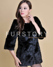 Load image into Gallery viewer, Women&#39;s Natural Fur Coat Long Version Light Camel Full Pelt Real Fur Coat Female