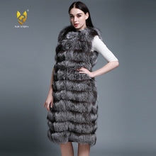 Load image into Gallery viewer, Women&#39;s Genuine Rabbit Fur Vest Women Long Style Fur Vest Female 15296