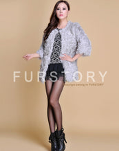 Load image into Gallery viewer, Real Lamb Fur Coat Overcoat Jacket  Long Version Ladies&#39; Top Garment Gilet Winter Dress White Fur Story FS13065