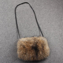 Load image into Gallery viewer, Shoulder Bag Real Fox Fur Bag Raccoon Fur Lamb Fur Handbag Totes FS14401