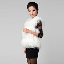 Load image into Gallery viewer, Rabbit  Lamb Fur Vest Waistcoat Coat Jacket Ladies&#39; Garment 5colors