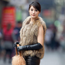 Load image into Gallery viewer, natural raccoondog fur vest waistcoat coat jacket overcoat thick and warm Shipping free