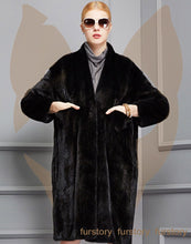 Load image into Gallery viewer, Winter Women&#39;s Real Mink Fur Coat Natural Fur Coat Winter Outerwear 16060