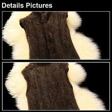 Load image into Gallery viewer, Women&#39;s Genuine Knitted Mink Fur Vest Female Custom Made Different Length 16208