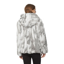 Load image into Gallery viewer, Women&#39;s Genuine Rabbit Fur Coat Fuzzy Warm Fur Jacket Winter Outware 151249H