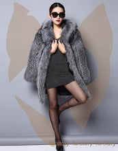 Load image into Gallery viewer, Women&#39;s Genuine Fox Fur Coat Women With Hood Long Style Large Size Fur Story FS151112