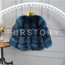 Load image into Gallery viewer, Women&#39;s Genuine Short Fox Fur Coat Women Warm Winter jacket Women 161105