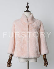 Load image into Gallery viewer, Women&#39;s Genuine Rabbit Fur Coat Women Thick Warm Pelt Outerwear 17165