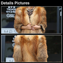 Load image into Gallery viewer, Women&#39;s Genuine Fox Fur Coat Women Warm Winter Coat  161102