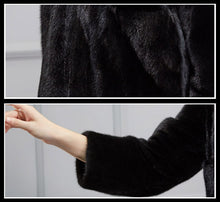 Load image into Gallery viewer, Winter Women&#39;s Real Mink Fur Coat Natural Fur Coat Winter Outerwear 16060