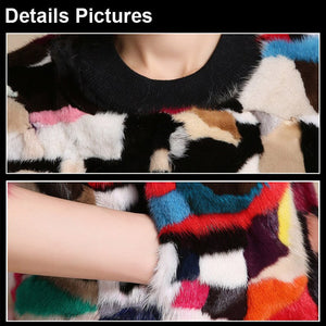 Women's Coats Short Real Mink Fur Coat Women Jacket Outwear Winter  161188