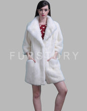 Load image into Gallery viewer, Women&#39;s Genuine Mink Fur Coat Women Jacket Long Overcoat  16176