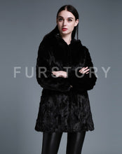 Load image into Gallery viewer, Women&#39;s Natural Mink Fur Coat Women Full Sleeve Winter Jacket Women 14187