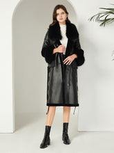 Load image into Gallery viewer, FS20106 Sheep Shearing Fur Overcoat Sheep Fur Coat Fur Collar Trim Leather with Fur Women Winter Ladies Furry Cuffs Fur Story