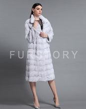 Load image into Gallery viewer, Women&#39;s Genuine Mink Fur Coat Women Long Style Fur Overcoat Female 16048