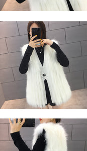 FS21120 Raccoon Fur Grass Stripe Vest Female Raccoon Dog Haining Slim Vest Autumn Winter Coat FS21107