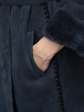 Load image into Gallery viewer, Women Winter Fox Fur Mink Fur Coat Slim Sheepskin Fur Women&#39;s Medium Long Coat FS21146