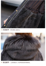 Load image into Gallery viewer, Winter 2021 Mink Fur Whole Mink with Sheep Fur Women&#39;s Coat Golden Island Fox Hooded Fur FS21139