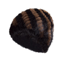 Load image into Gallery viewer, Womens Hats Winter Knitted Real Mink Fur Cap Women Fur Hat Winter Hat Headgear Ears Warmer Headdress Mink Women Hat Women&#39;s Hats &amp; Caps Fur Story FS13603