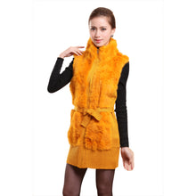 Load image into Gallery viewer, Natural Rabbit Fur Sweater Vest for Women Winter