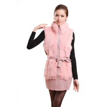 Load image into Gallery viewer, Natural Rabbit Fur Sweater Vest for Women Winter