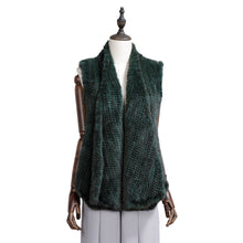 Load image into Gallery viewer, Knitted Real Mink fur Vest For Women 16286