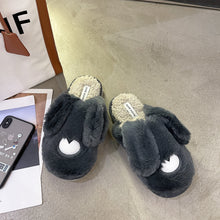 Load image into Gallery viewer, Women Cottom House Slippers Plush Faux Fur Slide Slippers 22S18