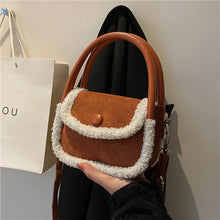 Load image into Gallery viewer, Women Plush Shoulder Bag Fashion Fluffy Crossbody Purse Soft Warm 22419