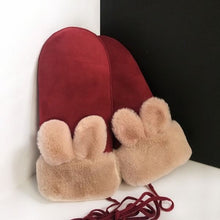 Load image into Gallery viewer, Winter Warm Gloves Cute Gloves Soft Suede Plush Lined for Women and Girls 22832