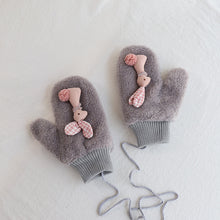 Load image into Gallery viewer, Full Finger Cute Plush Gloves Winter Thick Warm Mittens 22838