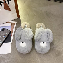 Load image into Gallery viewer, Women Cottom House Slippers Plush Faux Fur Slide Slippers 22S18