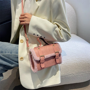 Winter Plush Shoulder Bags Messenger Bag Handbags for Women 22423