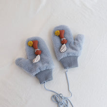 Load image into Gallery viewer, Full Finger Cute Plush Gloves Winter Thick Warm Mittens 22838