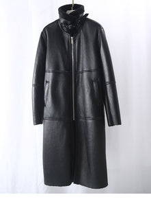 OFTBUY 2020 New Luxury Real Fur Coat Winter Jacket Women Genuine Leather Double Faced Fur Merino Sheep Fur Outerwear Streetwear