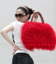 Load image into Gallery viewer, Cute Handbag Real Mongolia Lamb Wool Fur Bag Handbag Large Size 040501