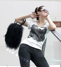 Load image into Gallery viewer, Cute Handbag Real Mongolia Lamb Wool Fur Bag Handbag Large Size 040501