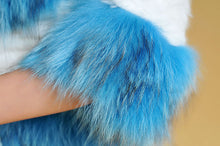 Load image into Gallery viewer, Real Rabbit Fur + Raccoon Fur  Coat Short Jacket  Overcoat FS13025