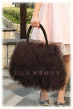 Load image into Gallery viewer, Cute Handbag Real Mongolia Lamb Wool Fur Bag Handbag Large Size 040501