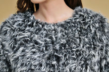 Load image into Gallery viewer, New Real Knitted Lamb Fur Coat Jacket Overcoat Women&#39;s Winter Coats Ladies&#39; Top Natural Fur Coat Fur Story FS13041