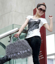 Load image into Gallery viewer, Cute Handbag Real Mongolia Lamb Wool Fur Bag Handbag Large Size 040501