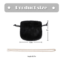 Load image into Gallery viewer, Tote Bag Faux Fur Wallet Ladies Plush Tote Bag 21843