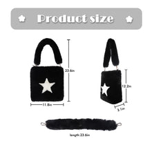 Load image into Gallery viewer, Womens Soft Eco Fur Fluffy Mini Tote Bag Purse 21834