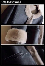 Load image into Gallery viewer, Women&#39;s Natural Long Lamb Fur Coat Double Faced Fur Coat