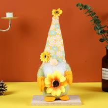 Load image into Gallery viewer, Gnome Spring Sunflower Gnome Handmade Easter Ornament 22B66