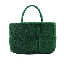 Load image into Gallery viewer, Women Woven Satchels Plush Totes Large Capacity Top-Handle Bags 22435