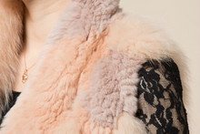 Load image into Gallery viewer, Natural Fox + REX Rabbit Fur Vest Jacket Coat